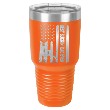 Patriotic Best Buckin' Dad Ever 30oz Ringneck Tumbler